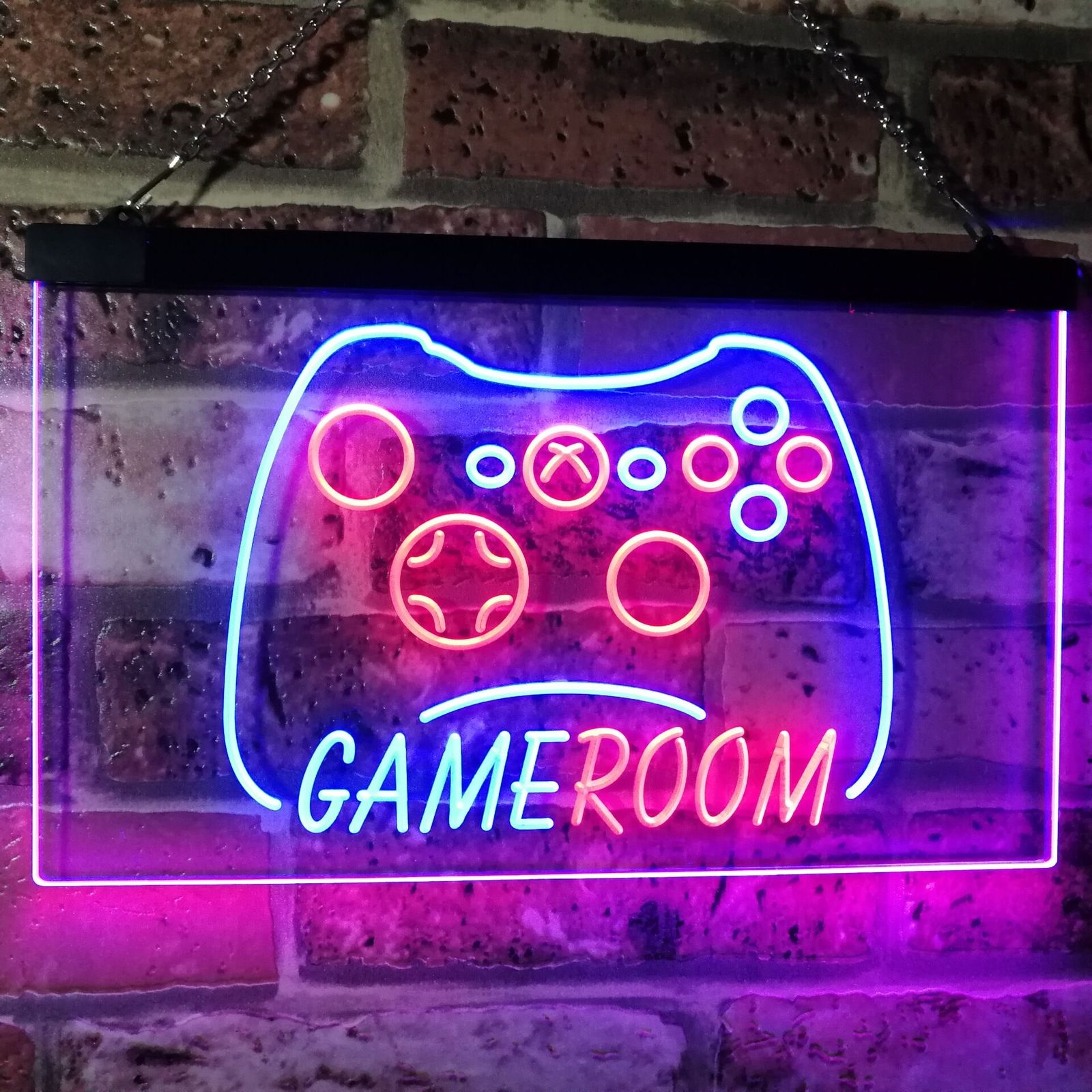 Game Room Console Dual Color Led Neon Sign